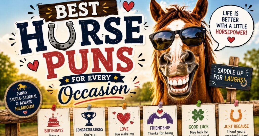 350+ Horse Puns: Funny, Clever & Hilarious Jokes for Every Occasion 7 Best Horse Puns for Every Occasion