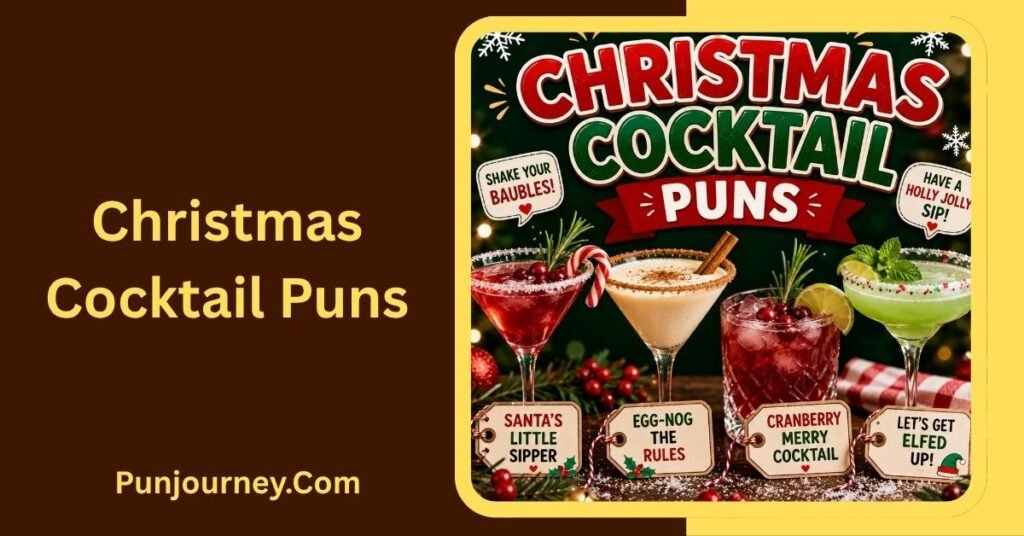 250+ Christmas Drink Puns for Festive Holiday Laughs 5 Christmas Cocktail Puns