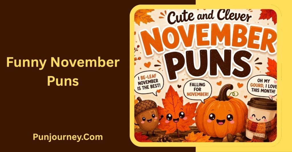 November Puns: 100+ Funny, Cozy & Clever Puns for Every Occasion 3 Cute and Clever November Puns