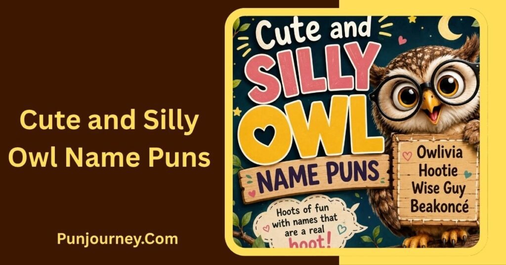 21+ Funny Owl Names Puns for Hilarious & Clever Owl Ideas 3 Cute and Silly Owl Name Puns