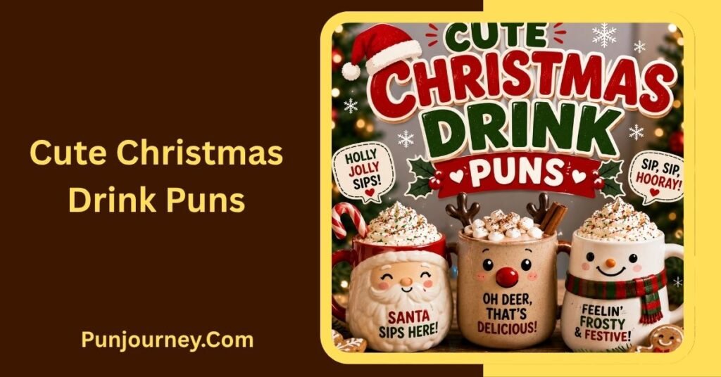 250+ Christmas Drink Puns for Festive Holiday Laughs 4 Cute Christmas Drink Puns