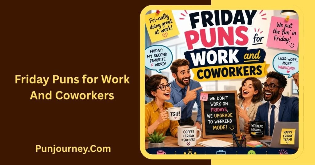 70+ Friday Puns to Make Your Weekend Start Fun and Happy 3 Friday Puns for Work and Coworkers