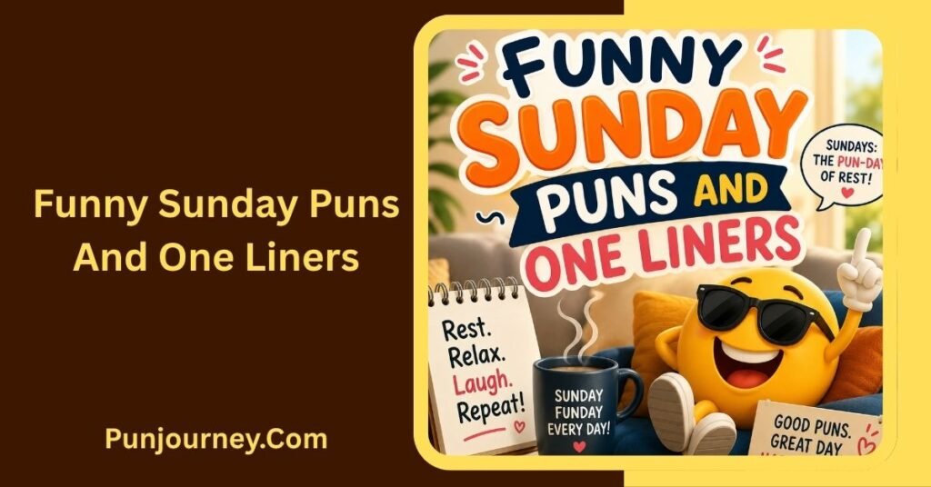 44+ Sunday Puns Jokes & Captions to Brighten Your Weekend 2 Funny Sunday Puns and One Liners