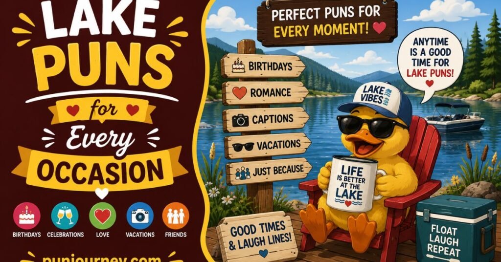 Lake Puns: 150+ Funny, Cute & Clever Puns for Every Occasion 4 Lake Puns for Every Occasion