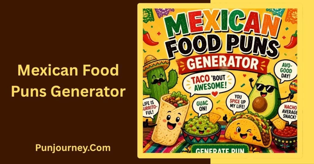 109+ Mexican Food Puns That Will Spice Up Your Day 4 Mexican Food Puns Generator