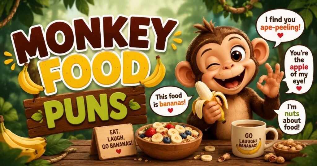 200+ Monkey Puns That Will Make You Go Bananas 7 Monkey Food Puns