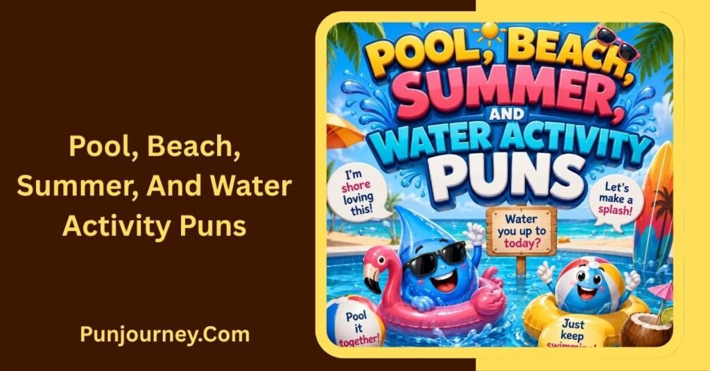 25+ Water Puns That Will Make You Laugh and Make a Splash 4 Pool, Beach, Summer, and Water Activity Puns