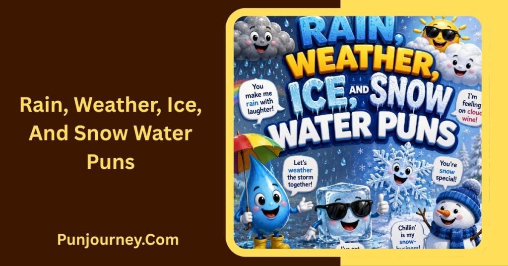 25+ Water Puns That Will Make You Laugh and Make a Splash 5 Rain, Weather, Ice, and Snow Water Puns