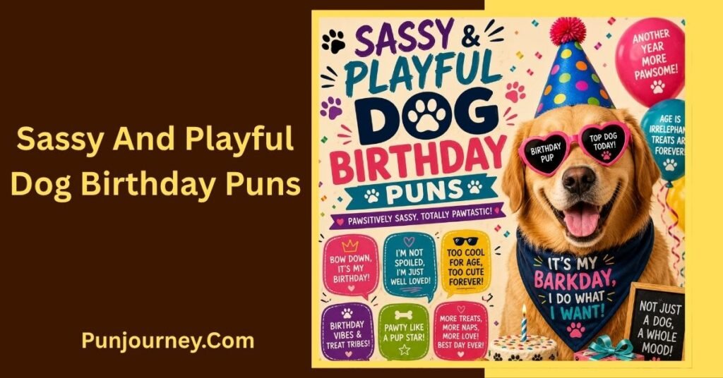 130+ Dog Birthday Puns That Will Make Every Celebration Paw Some 4 Sassy and Playful Dog Birthday Puns