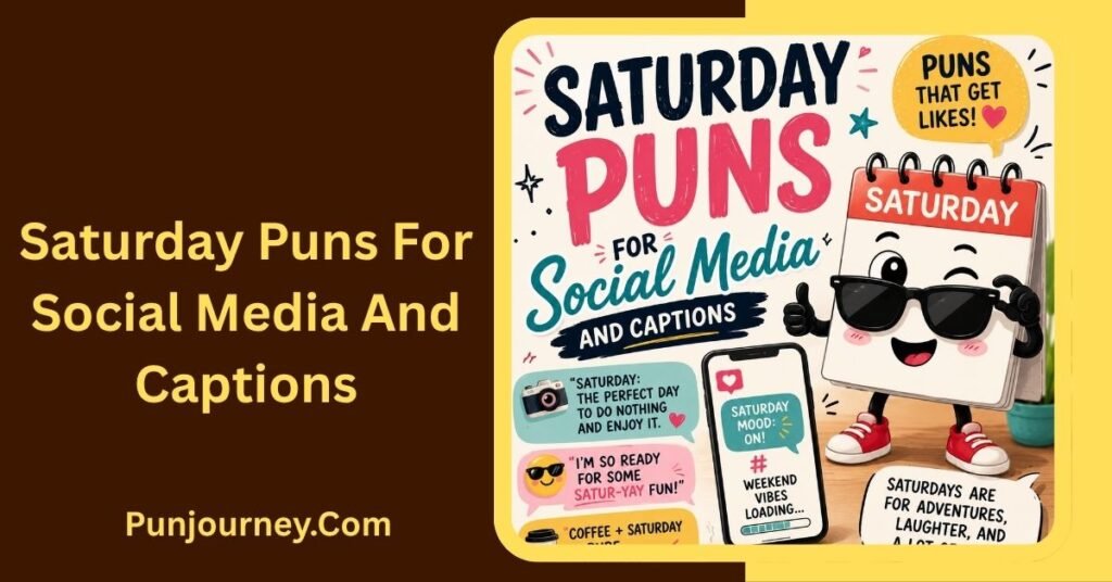 32+ Saturday Puns to Make Your Weekend Fun and Hilarious 3 Saturday Puns for Social Media and Captions