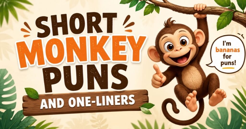 200+ Monkey Puns That Will Make You Go Bananas 5 Short Monkey Puns and One Liners