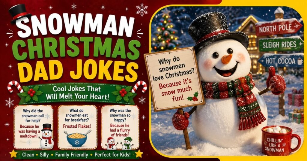 Snowman Christmas Dad Jokes
