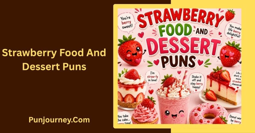 104+ Strawberry Puns That Are Berry Funny and Sweet 4 Strawberry Food and Dessert Puns
