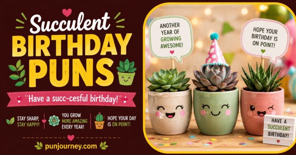 13+ Plant Birthday Puns: Funny, Cute & Clever Ideas 4 Succulent Birthday Puns