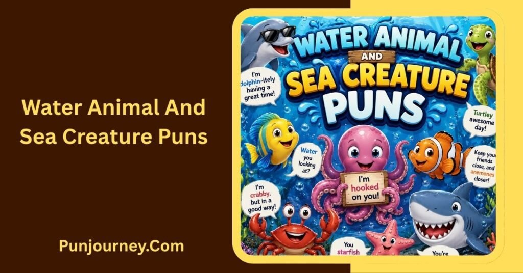 25+ Water Puns That Will Make You Laugh and Make a Splash 6 Water Animal and Sea Creature Puns