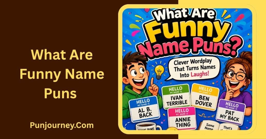 90+ Funny Name Puns That Are Clever Clean & Hilarious 2 What Are Funny Name Puns