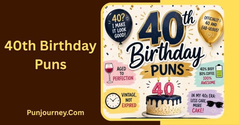 40th Birthday Puns