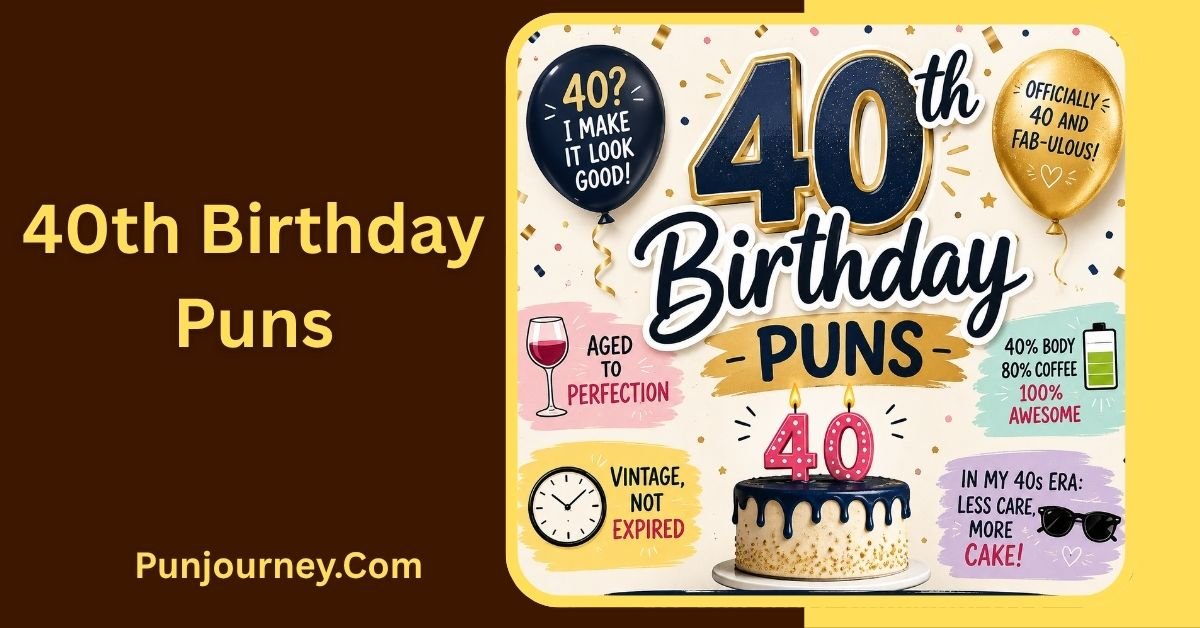 40th Birthday Puns