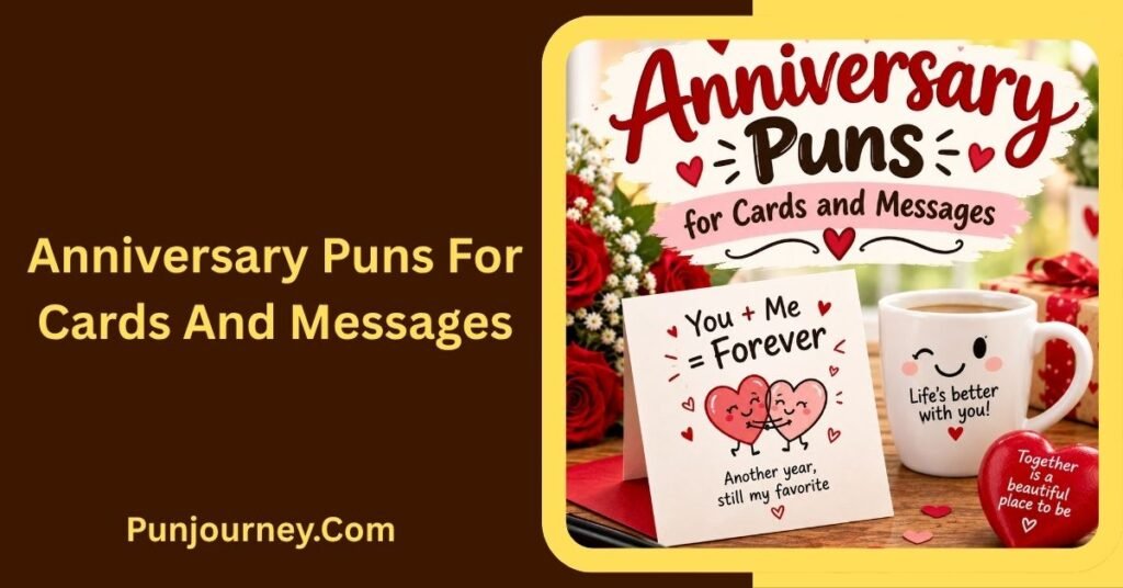 350+ Anniversary Puns That Make Every Love Celebration More Fun 3 Anniversary Puns for Cards and Messages