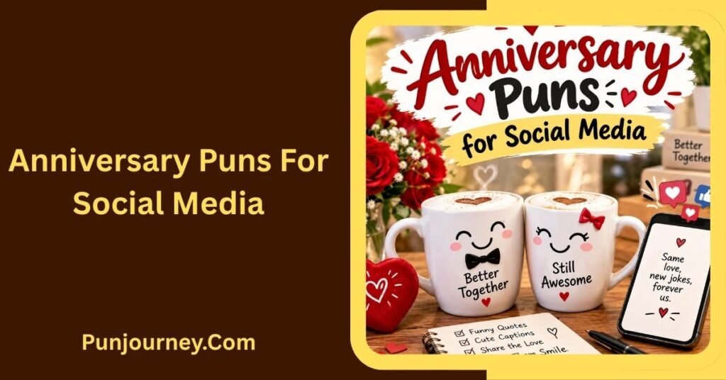350+ Anniversary Puns That Make Every Love Celebration More Fun 4 Anniversary Puns for Social Media