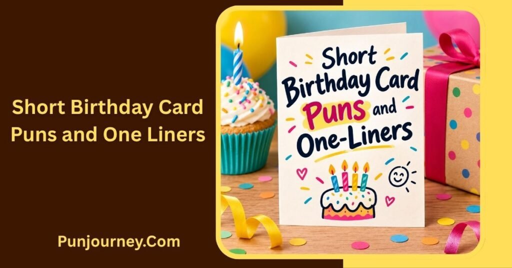 42+ Hilarious Birthday Card Puns for Funny & Memorable Greetings 2 Short Birthday Card Puns and One-Liners
