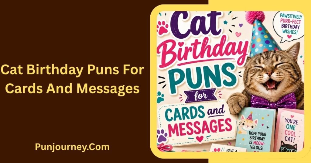 Cat Birthday Puns for Cards and Messages