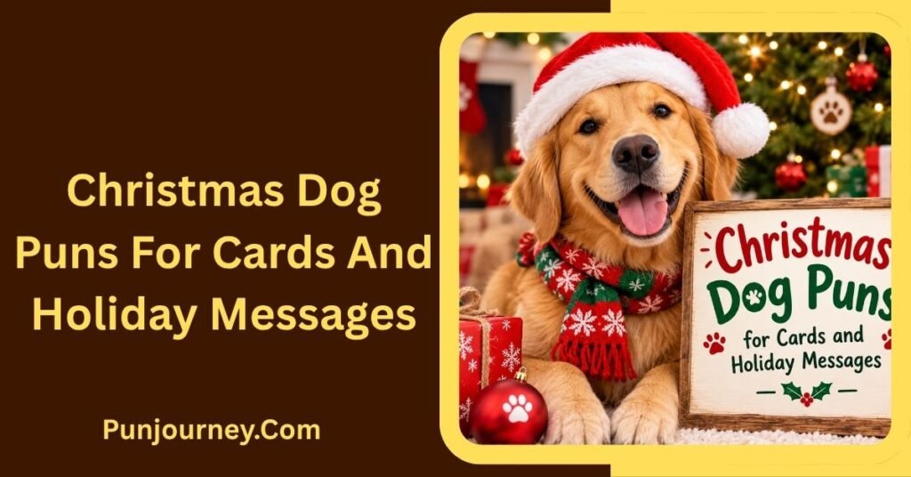 34+ Christmas Dog Puns: Funny Holiday Jokes Captions & One Liners 4 Christmas Dog Puns for Cards and Holiday Messages