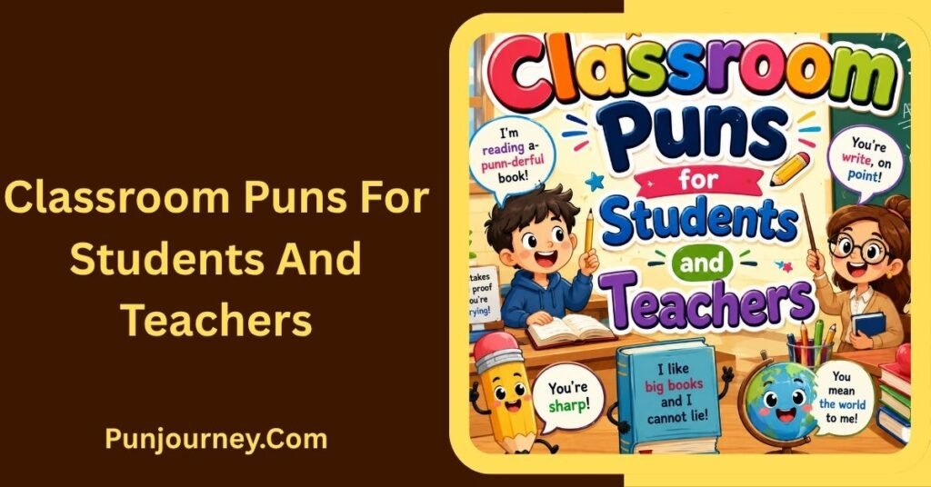 550+ Puns For Kids That Are Clean, Funny & Easy to Love 3 Classroom Puns for Students and Teachers