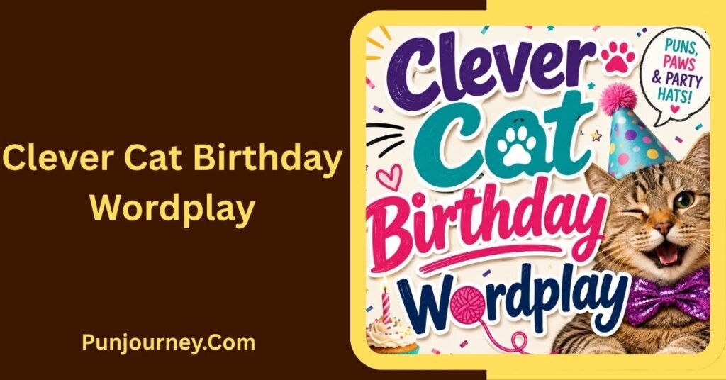 Clever Cat Birthday Wordplay