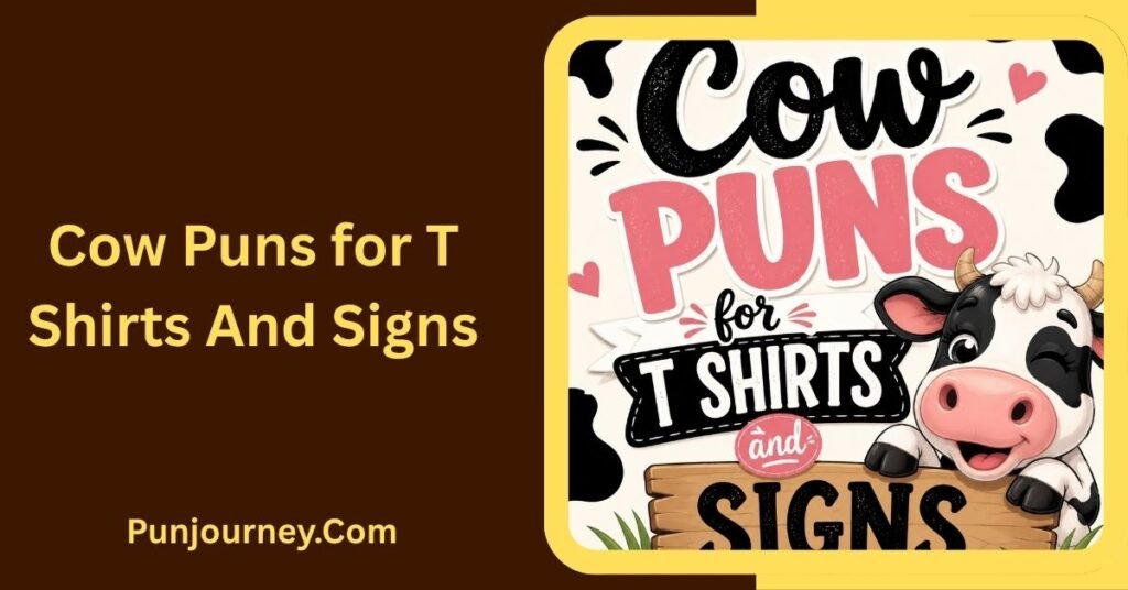 60 + Cow Puns That Are Udderly Funny Clever & Moo velous 3 Cow Puns for T Shirts and Signs
