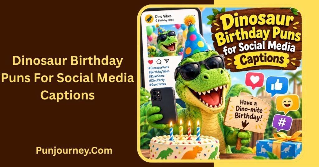 10+ Dinosaur Birthday Puns: Ultimate Roaring Jokes for a Fun Celebration 3 Dinosaur Birthday Puns for Social Media Captions