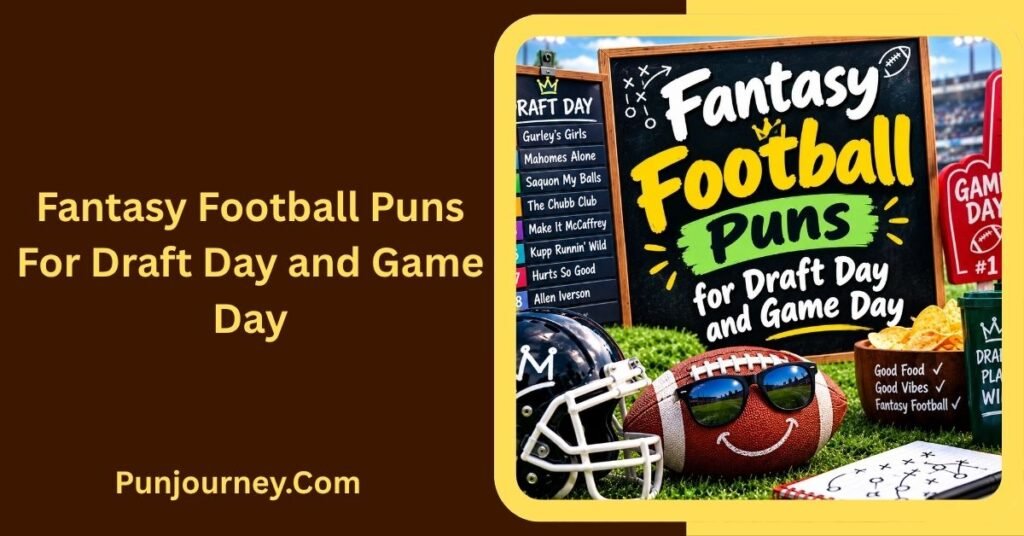 42+ Fantasy Football Puns to Make Your League Laugh 4 Fantasy Football Puns for Draft Day and Game Day