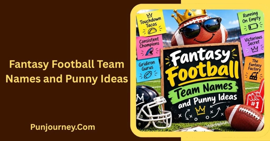 42+ Fantasy Football Puns to Make Your League Laugh 3 Fantasy Football Team Names and Punny Ideas