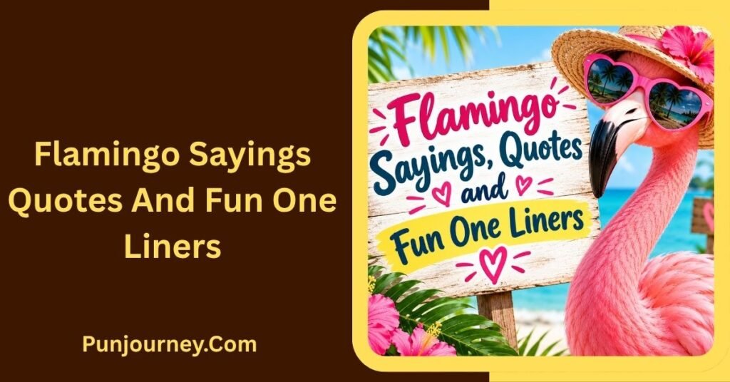 73+ Flamingo Puns That Will Make You Stand Tall and Laugh 6 Flamingo Sayings Quotes and Fun One Liners