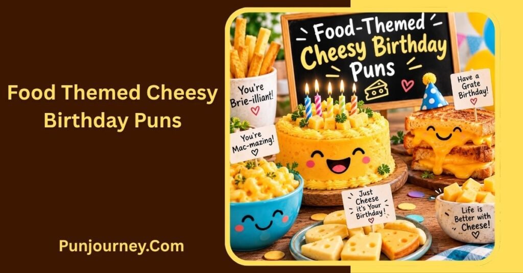 42+ Cheesy Birthday Puns Funny Puns to Make Birthdays Better 3 Food-Themed Cheesy Birthday Puns
