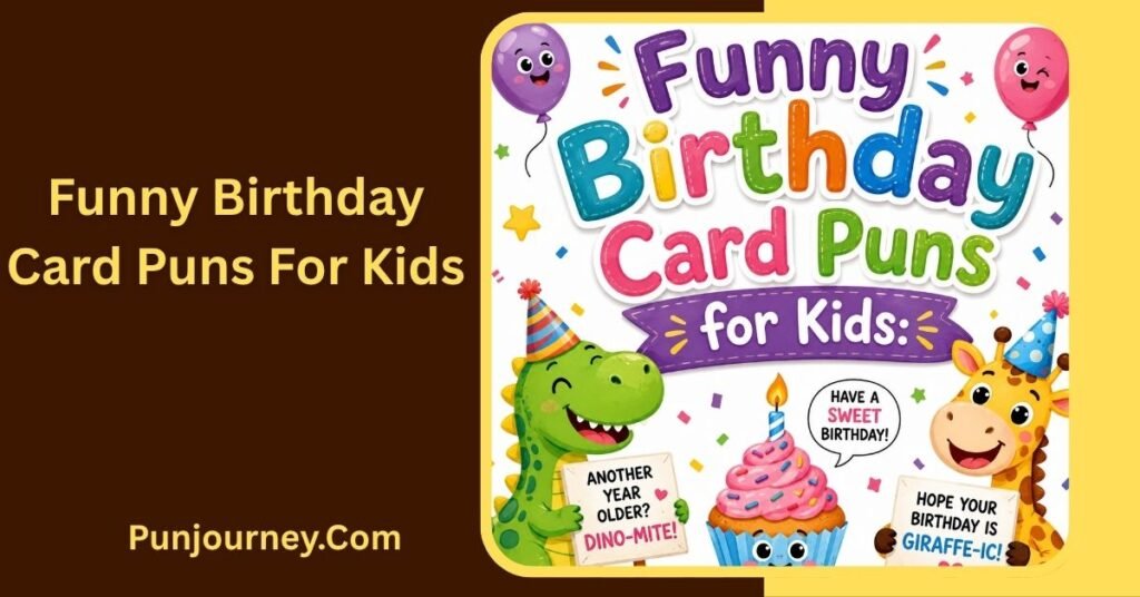 42+ Hilarious Birthday Card Puns for Funny & Memorable Greetings 3 Funny Birthday Card Puns for Kids