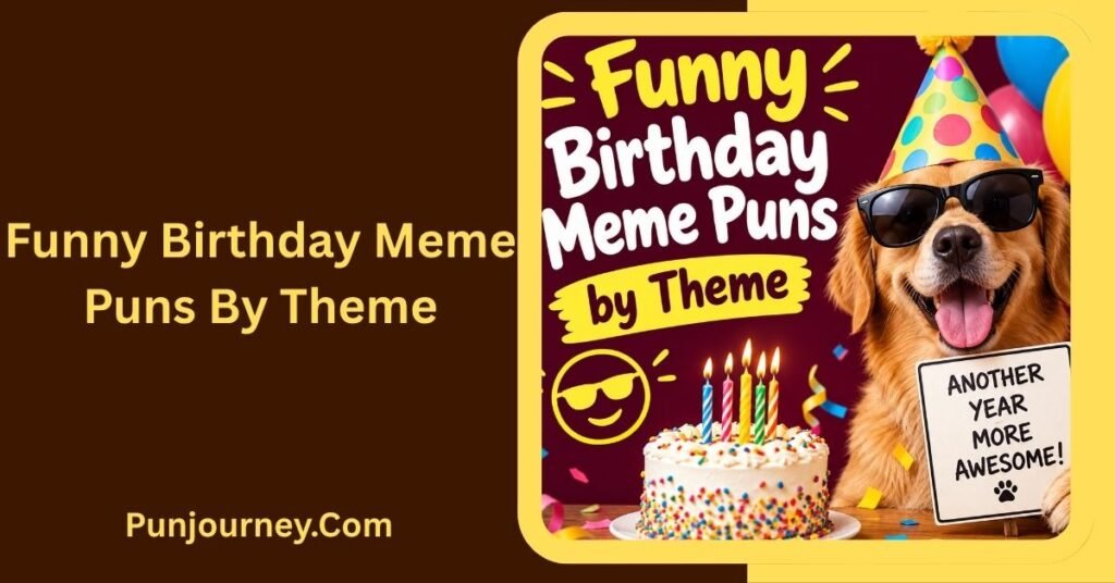 78+ Happy Birthday Puns Meme Ideas That Are Hilariously Funny 3 Funny Birthday Meme Puns by Theme