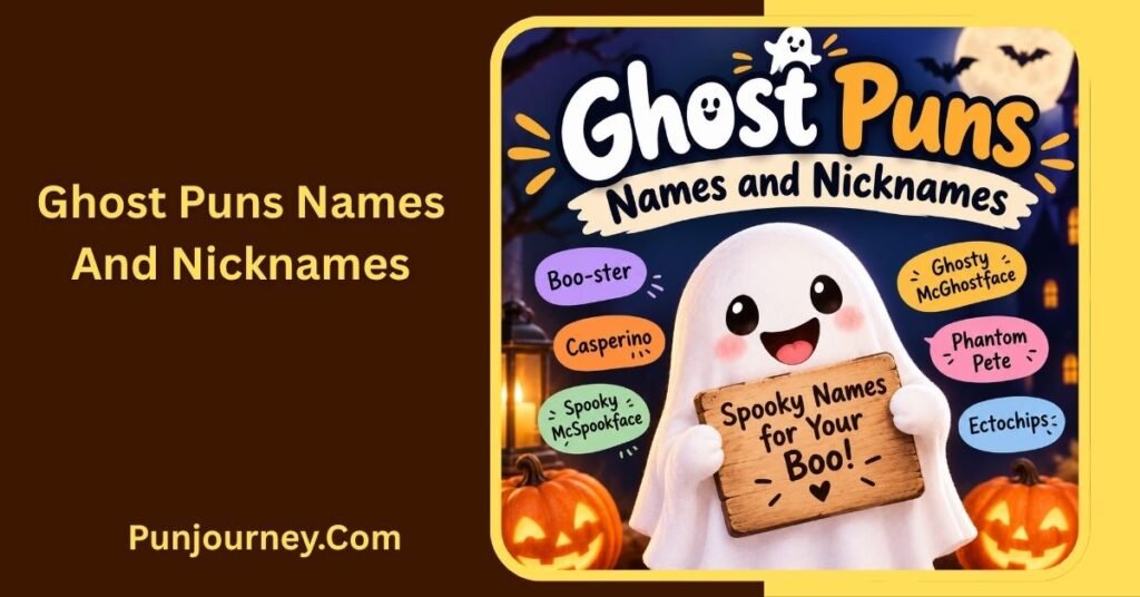 49+ Ghost Puns That Are Spookily Funny and Hard to Resist 3 Ghost Puns Names and Nicknames
