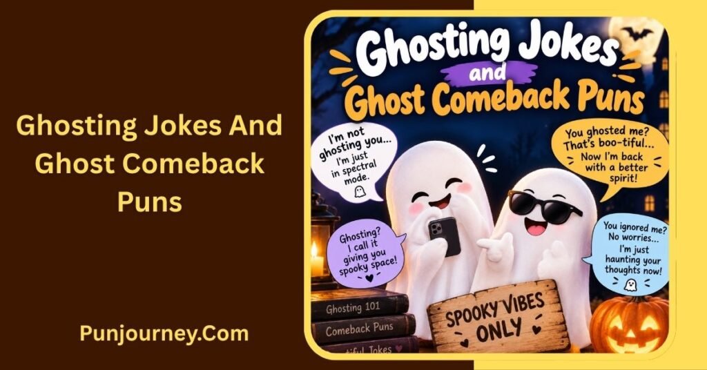 49+ Ghost Puns That Are Spookily Funny and Hard to Resist 4 Ghosting Jokes and Ghost Comeback Puns