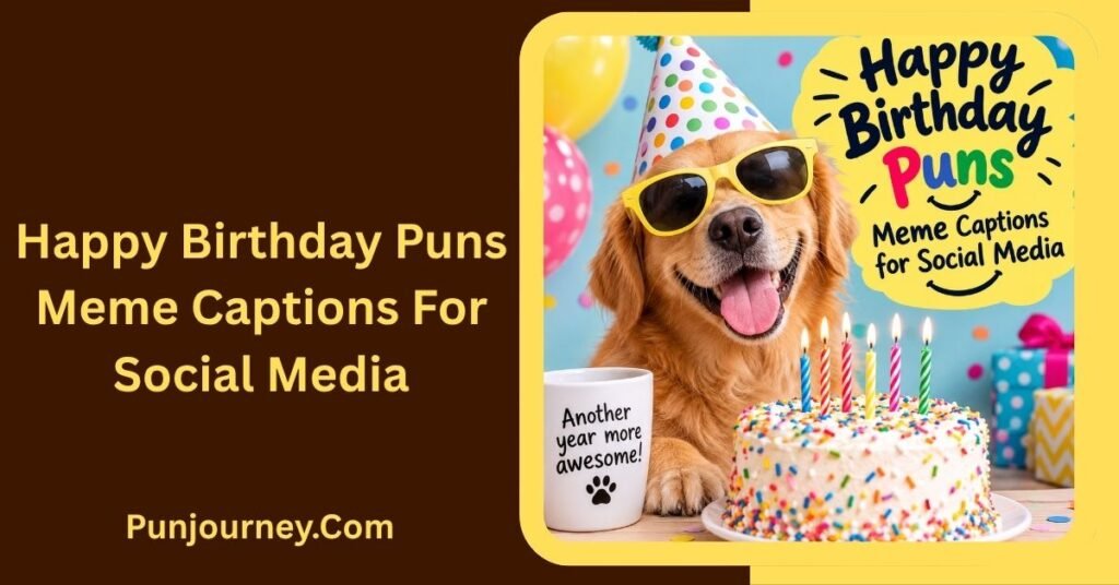78+ Happy Birthday Puns Meme Ideas That Are Hilariously Funny 4 Happy Birthday Puns Meme Captions for Social Media