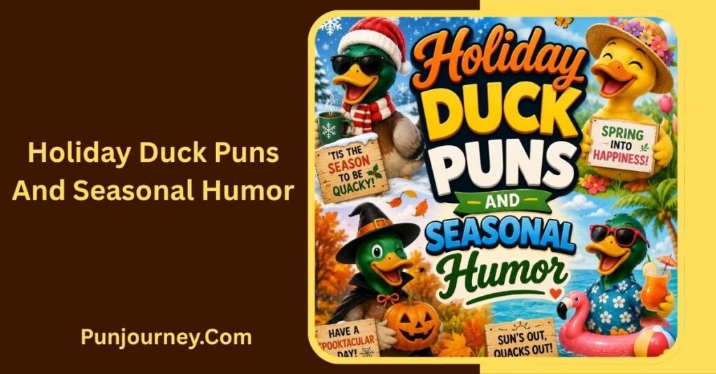 400+ Best Duck Puns, Jokes, Captions & One Liners for Every Occasion 3 Holiday Duck Puns and Seasonal Humor