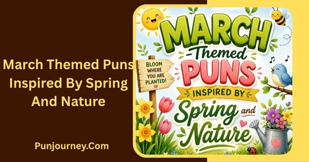500+ Funny March Puns That Will Make You Smile This Spring 4 March-Themed Puns Inspired by Spring and Nature