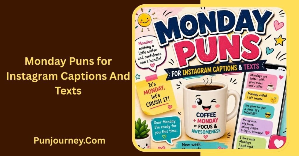 174+ Monday Puns to Beat the Monday Blues With a Smile 3 Monday Puns for Instagram Captions and Texts