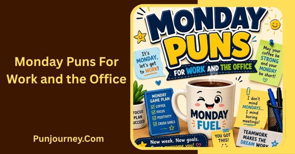 174+ Monday Puns to Beat the Monday Blues With a Smile 2 Monday Puns for Work and the Office
