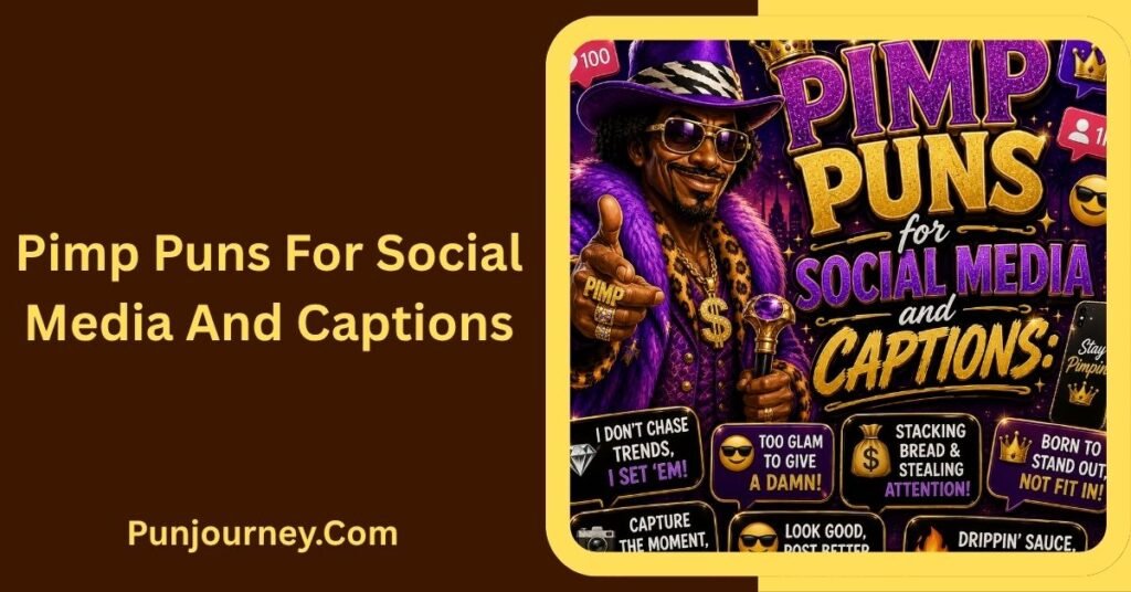101+ Funny Pimp Puns And Jokes for Clever Smooth Laughs to Share 4 Pimp Puns for Social Media and Captions