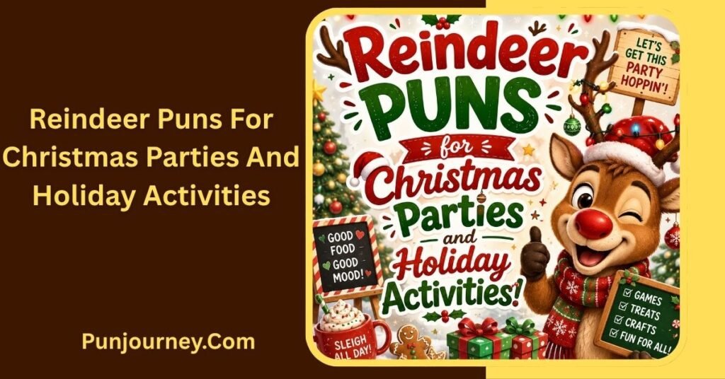14+ Amazing Reindeer Puns for a Fun-Filled Holiday Season 4 Reindeer Puns for Christmas Parties and Holiday Activities