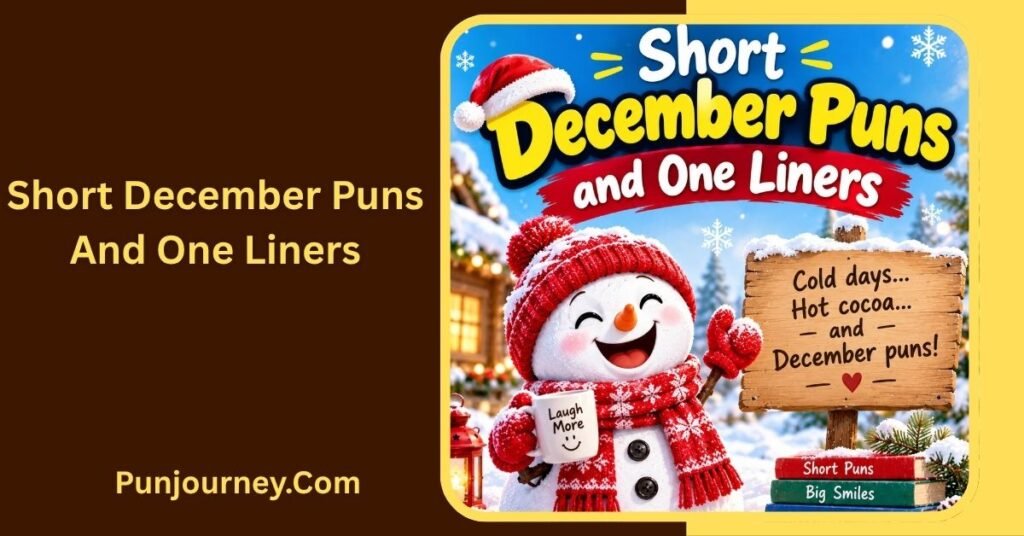 December Puns: 84+ Funny, Festive Jokes & One Liners 2 Short December Puns and One Liners