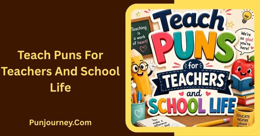 237+ Teach Puns: Funny Teacher Jokes Captions & Classroom Laughs 2 Teach Puns for Teachers and School Life
