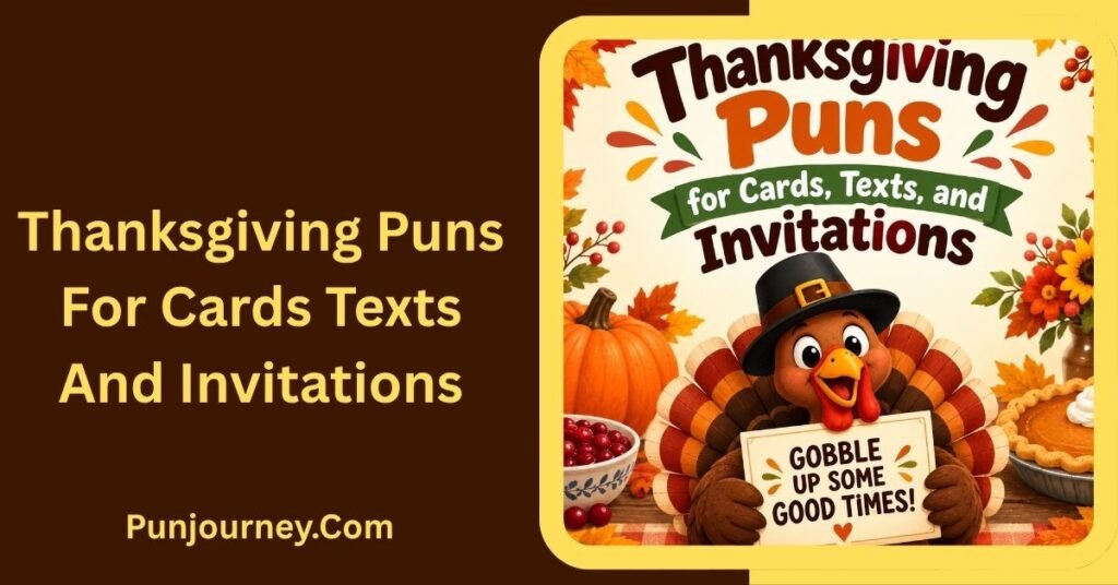 300+ Thanksgiving Day Puns Everyone Love for Captions and Cards 4 Thanksgiving Puns for Cards, Texts, and Invitations