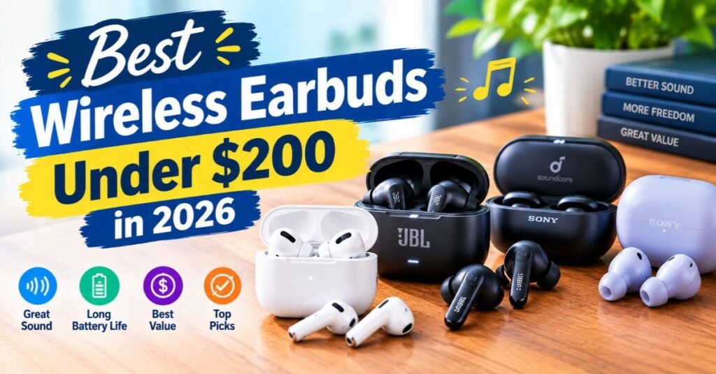 Best Wireless Earbuds Under $200 in 2026: Top 10 Picks 2 Best Wireless Earbuds Under $200 in 2026